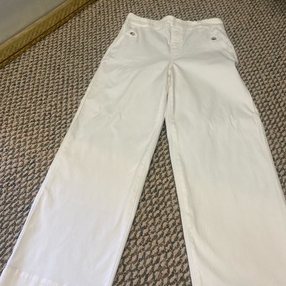 SPANX Denim - SPANX Stretch Twill Cropped Wide Leg Pant
